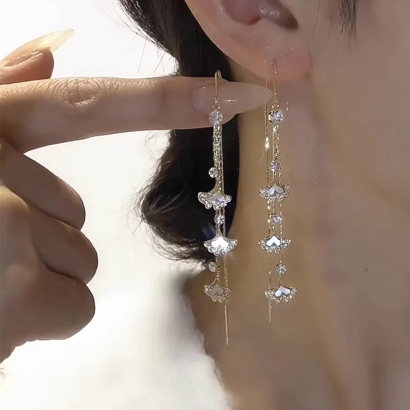 Luxury Zircon Long Tassel Golden Earrings for Women Exquisite Flower Leaf Water Drop Earring Wedding Party Valentine's Day Gifts 18 Mallzona Sead073c917b842f9b445cdcb1cf0b30fA Luxury Zircon Long Tassel Golden Earrings for Women Exquisite Flower Leaf Water Drop Earring Wedding Party Valentine's Day Gifts Mallzona