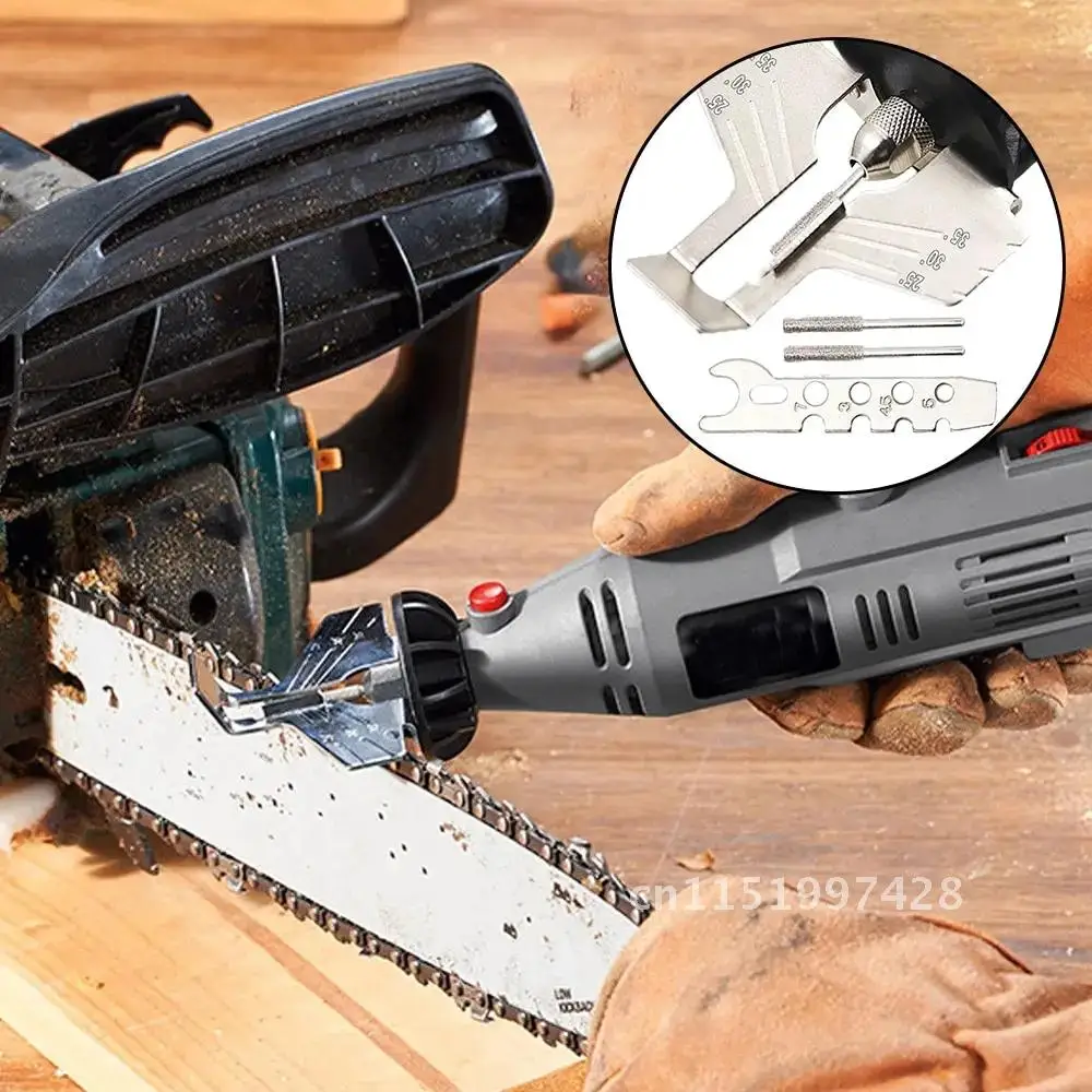 Attachment Chainsaw Sharpener Rotary Tool Chain Saw Sharpening Guide Drill Adapter Head Ruler
Attachment Chainsaw Sharpener Rotary Tool Chain Saw Sharpening Guide Drill Adapter Head Ruler