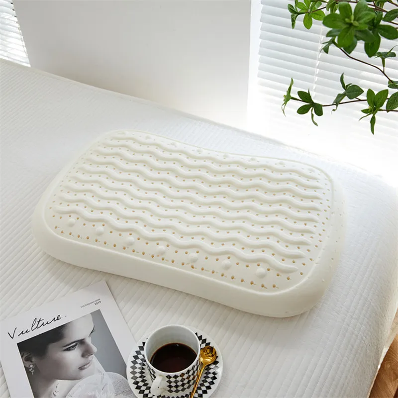 Pure Natural Latex Neck Pillow Remedial Neck Protect Vertebrae Health Orthopedic Pillow New Massage Bread Pillow 38x60cm
Pure Natural Latex Neck Pillow Remedial Neck Protect Vertebrae Health Orthopedic Pillow New Massage Bread Pillow 38x60cm