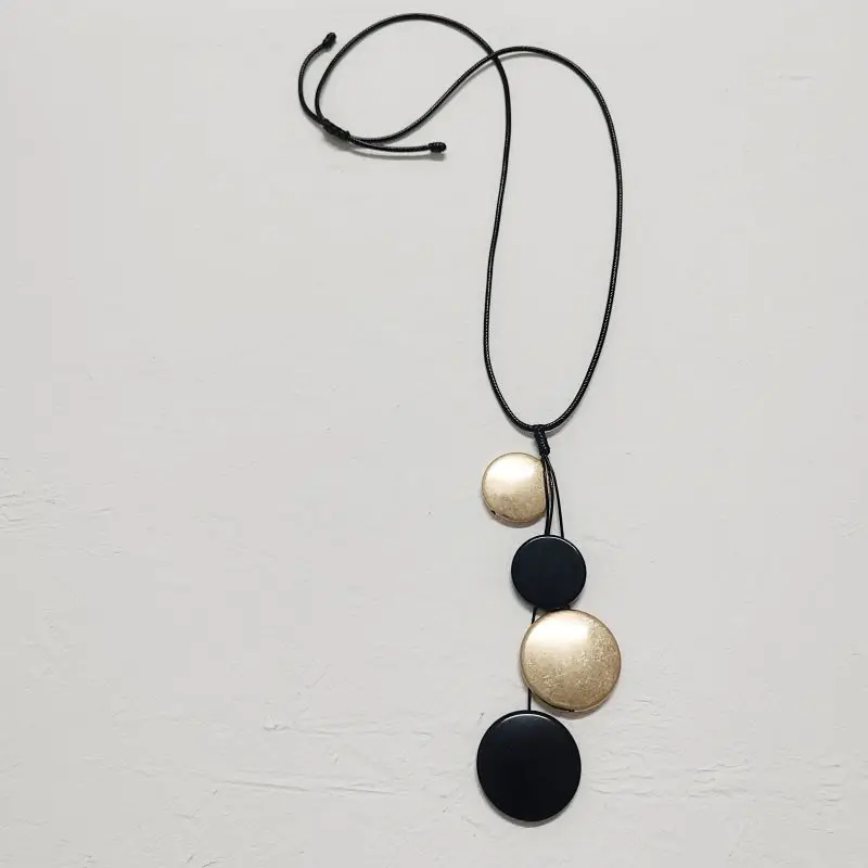 Black Rope Necklace Acrylic Pendant Layered Necklace Original Handmade Jewelry Exaggerated Style Charm Necklace for Women
Black Rope Necklace Acrylic Pendant Layered Necklace Original Handmade Jewelry Exaggerated Style Charm Necklace for Women
