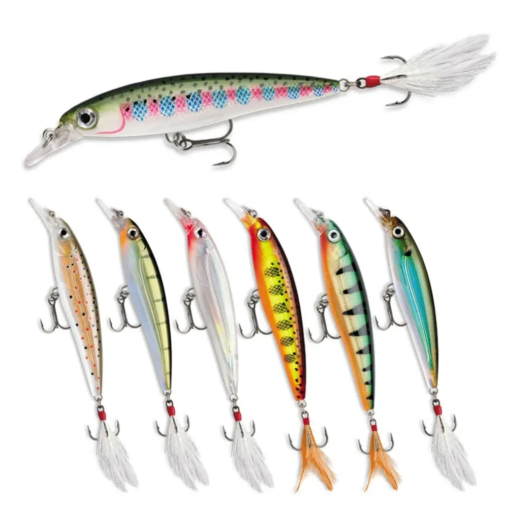 Durable Mm G Minnow Baits Useful D Eyes Lures Crankbaits Fish