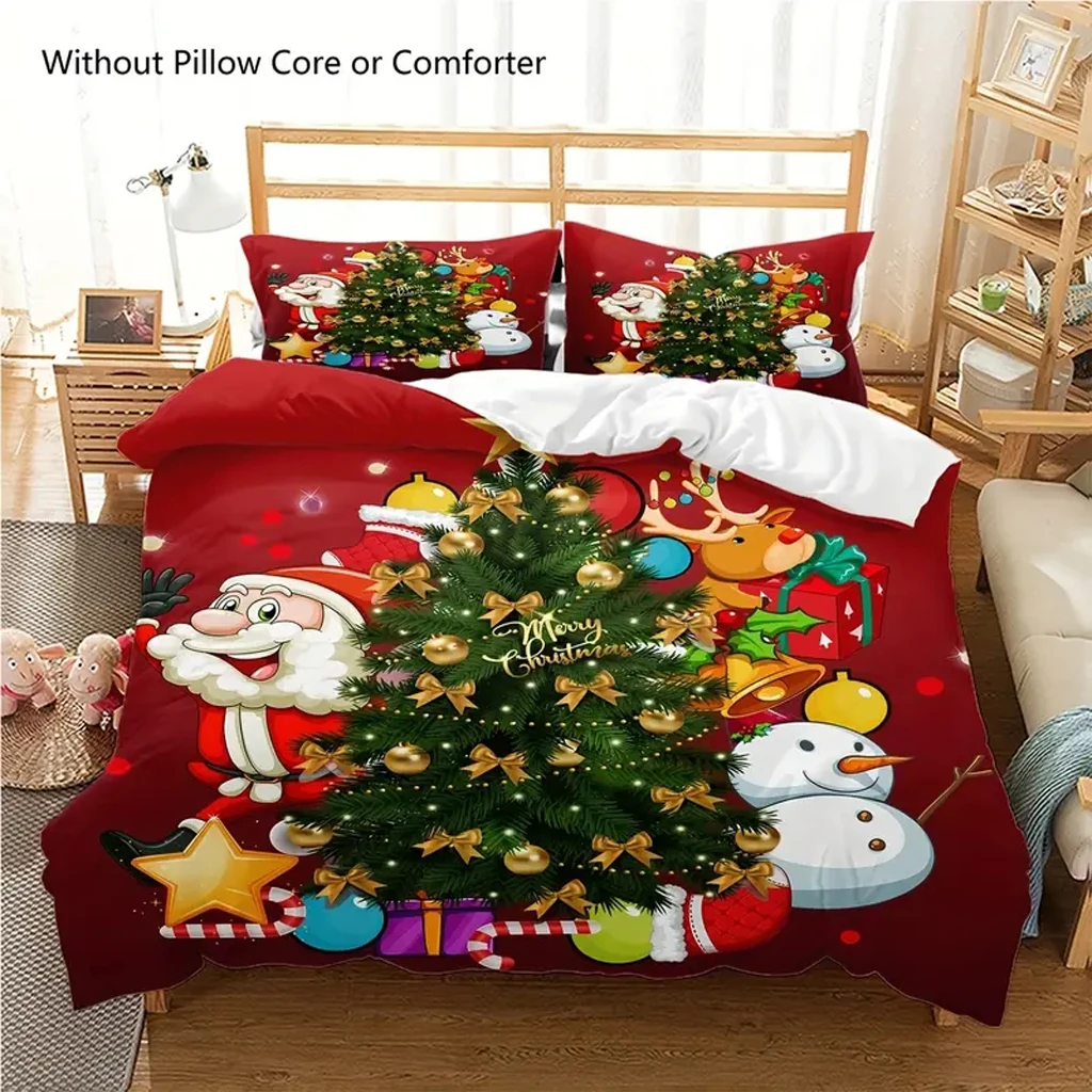 Red Bedding Set Christmas Tree Santa Duvet Cover Comforter Bed Linen Single Twin Full Queen Size 3d Kids Girl Boys Gift
Red Bedding Set Christmas Tree Santa Duvet Cover Comforter Bed Linen Single Twin Full Queen Size 3d Kids Girl Boys Gift