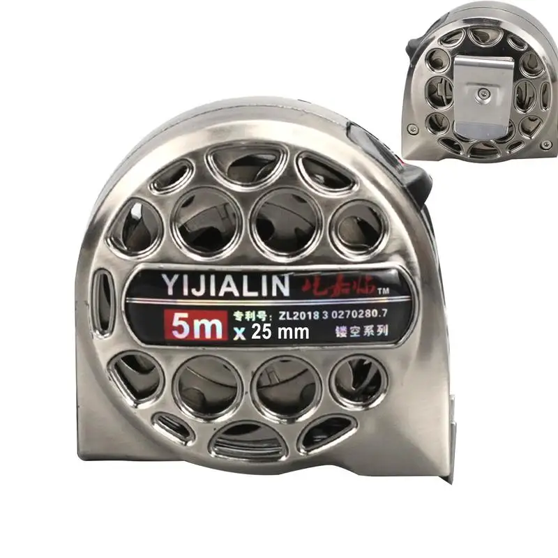 Hollow Metric Tape Measure Stainless Steel Anti-corrosion Retractable Metric Ruler Hollow Design Woodworking Measuring Tool
Hollow Metric Tape Measure Stainless Steel Anti-corrosion Retractable Metric Ruler Hollow Design Woodworking Measuring Tool