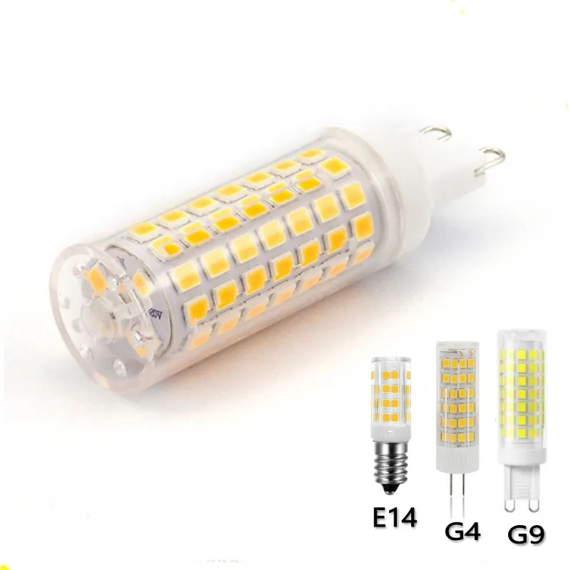 

5X 10X Brightest G9 LED Lamp AC220V 3W 5W 7W 9W 12W Ceramic SMD2835 G4 LED Bulb Warm/Cool White Spotlight Replace Halogen light