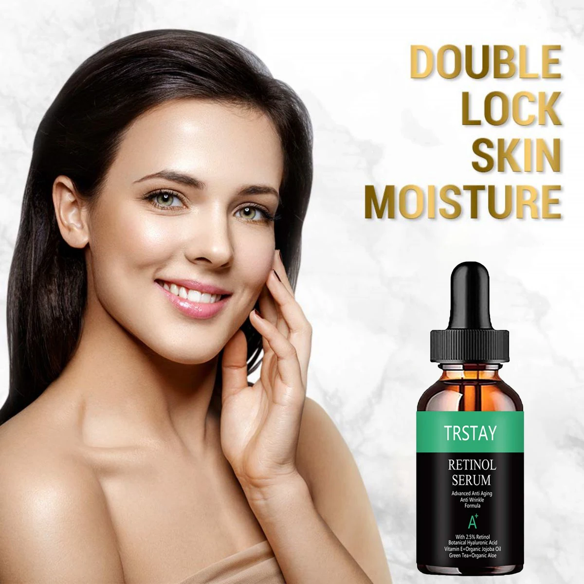 Сыворотка ретинола для лица и глаз с гиалуроновой кислотой, витамином Е, зеленым чаем, масло пшеничного драгоценного камня 
Сыворотка ретинола для лица и глаз с гиалуроновой кислотой, витамином Е, зеленым чаем, масло пшеничного драгоценного камня