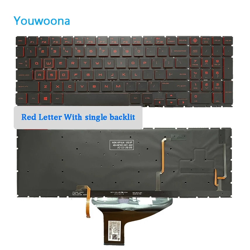 New Original Laptop Keyboard For HP OMEN 4 5 Pro 15-DC 15-DH TPN-Q211 TPN-C143 New Original Laptop Keyboard For HP OMEN 4 5 Pro 15-DC 15-DH TPN-Q211 TPN-C143