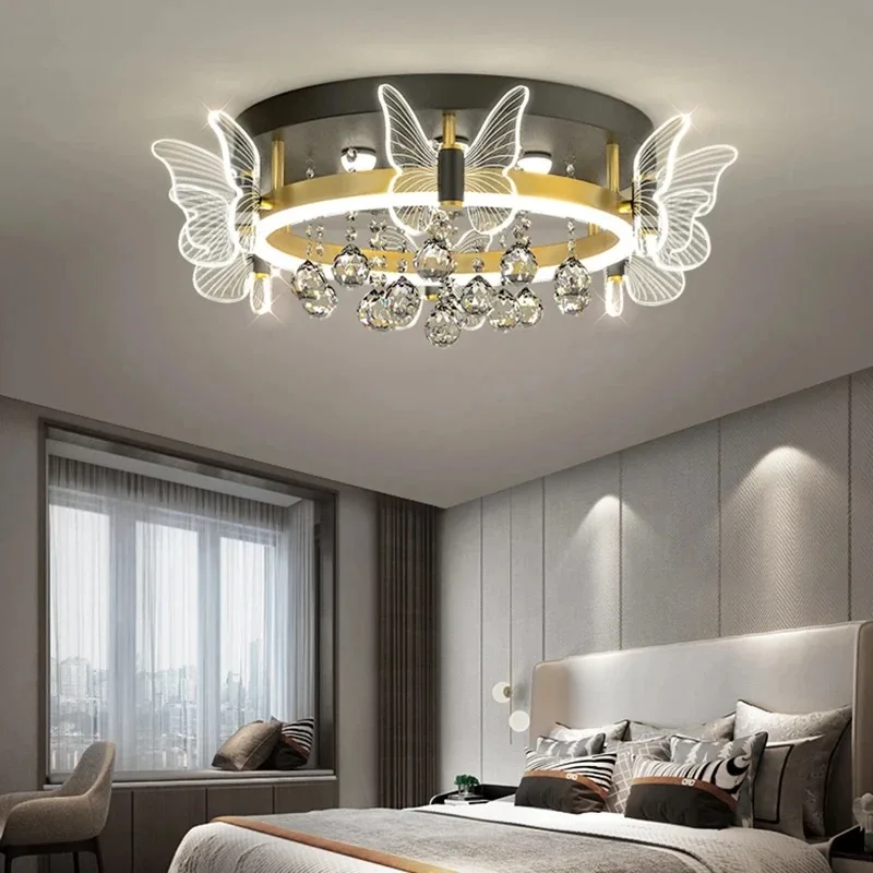 Cartoon Children's Room Light Crystal Ceiling Light New Butterfly Chandelier Girl's Room Balloon Light LED Bedroom Light
Cartoon Children's Room Light Crystal Ceiling Light New Butterfly Chandelier Girl's Room Balloon Light LED Bedroom Light