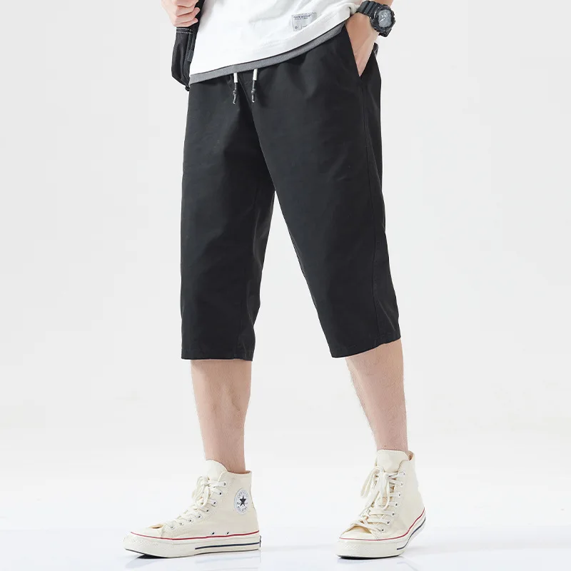 

Summer Loose Fitting Straight Tube Outerwear Cropped Shorts Men's Thin Breathable Travel Pants New Hot Selling Casual Breeches
