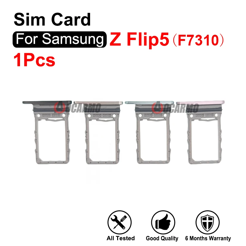 Лоток для Sim-карты Samsung Galaxy Z Flip5 F7310, держатель для SIM-карты, запасные части, 1 шт., черный/белый/зеленый/фиолетовый
Лоток для Sim-карты Samsung Galaxy Z Flip5 F7310, держатель для SIM-карты, запасные части, 1 шт., черный/белый/зеленый/фиолетовый