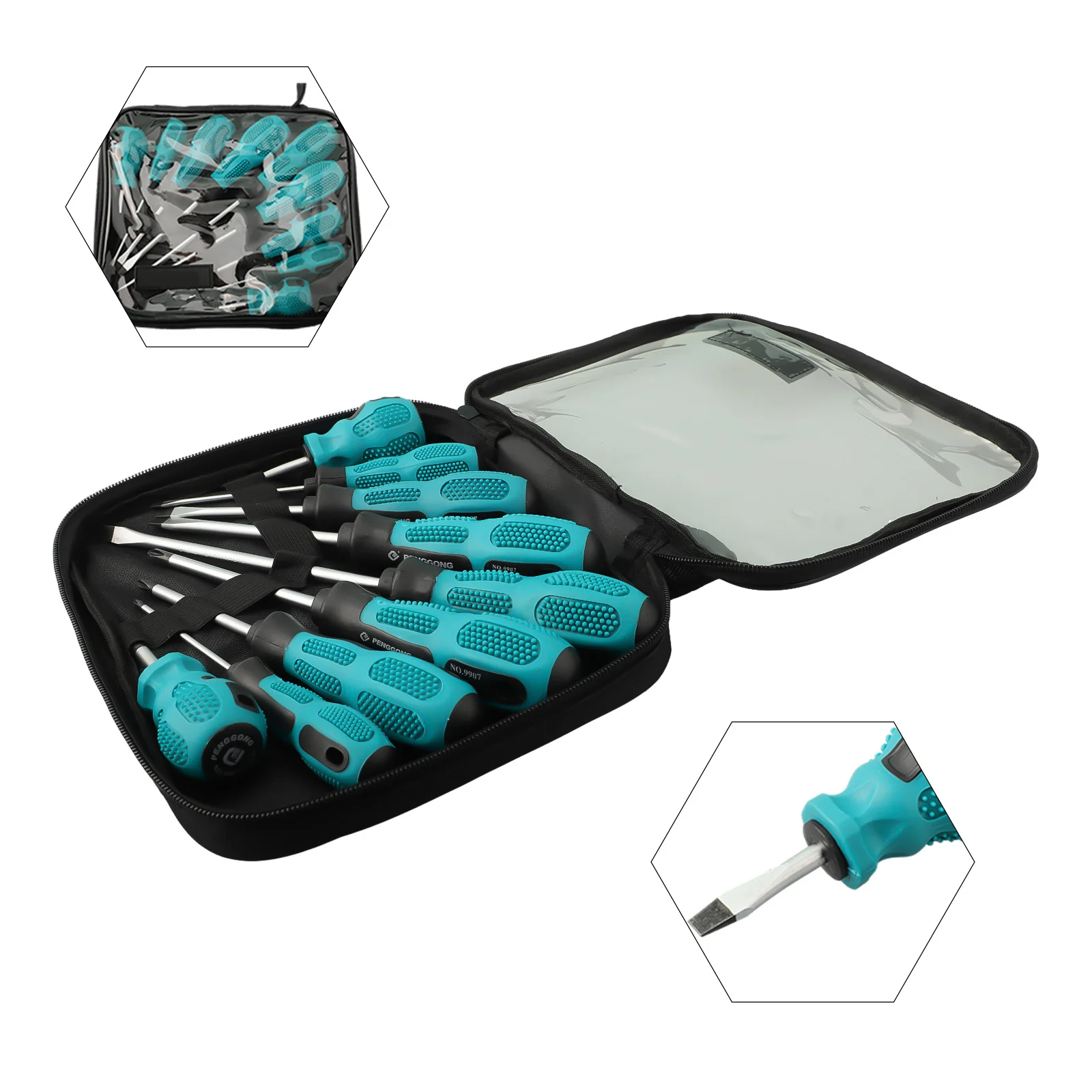 9pcs/set Insulated Screwdriver Set Magnetic Screwdriver Slotted Bits 1000V For Electrician Hand Tools
9pcs/set Insulated Screwdriver Set Magnetic Screwdriver Slotted Bits 1000V For Electrician Hand Tools