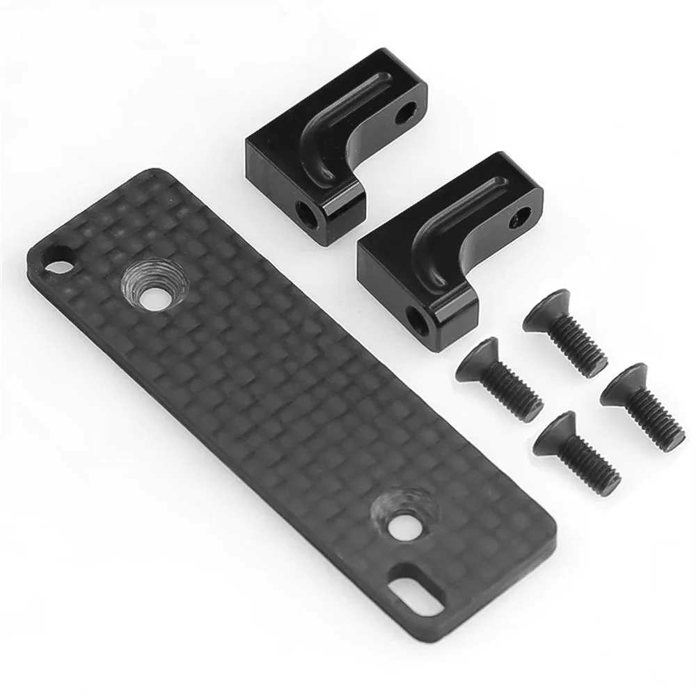 

Carbon Fiber Metal Servo Mount Bracket Bridge Rudder For 1/10 RC Rock Crawler Car Axial RR10 90048