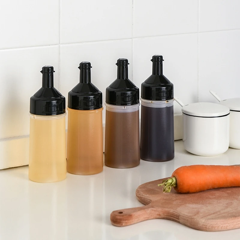 4 Pack Condiment Squeeze Bottles, Refillable Salad Tomato Sauce Bottle Food Dispenser For Oil, For Kitchen BBQ Use
4 Pack Condiment Squeeze Bottles, Refillable Salad Tomato Sauce Bottle Food Dispenser For Oil, For Kitchen BBQ Use