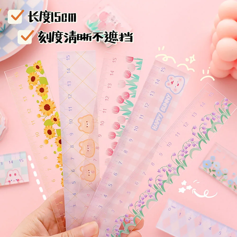 1pcs Cartoon Cute Straight Ruler Transparent Rulers Student Kawaii Stationery Measuring Drawing Tools Office School Supplies
1pcs Cartoon Cute Straight Ruler Transparent Rulers Student Kawaii Stationery Measuring Drawing Tools Office School Supplies