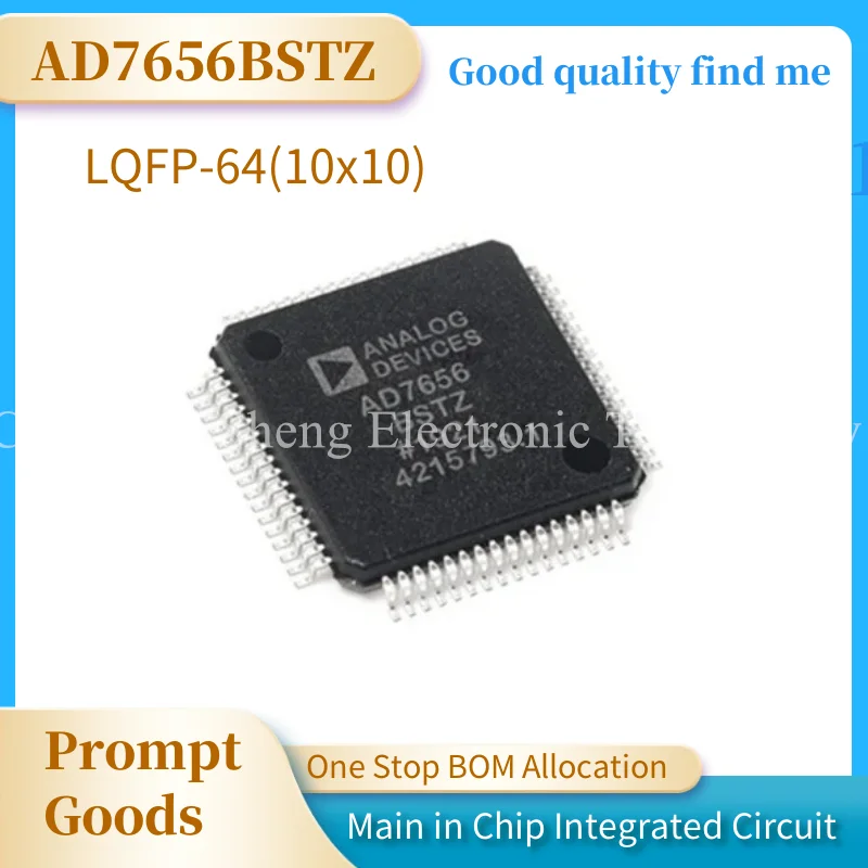 AD7656BSTZ AD7656BST Analog to Digital Converter Chip Chip Mount Package LQFP64 AD7656
AD7656BSTZ AD7656BST Analog to Digital Converter Chip Chip Mount Package LQFP64 AD7656