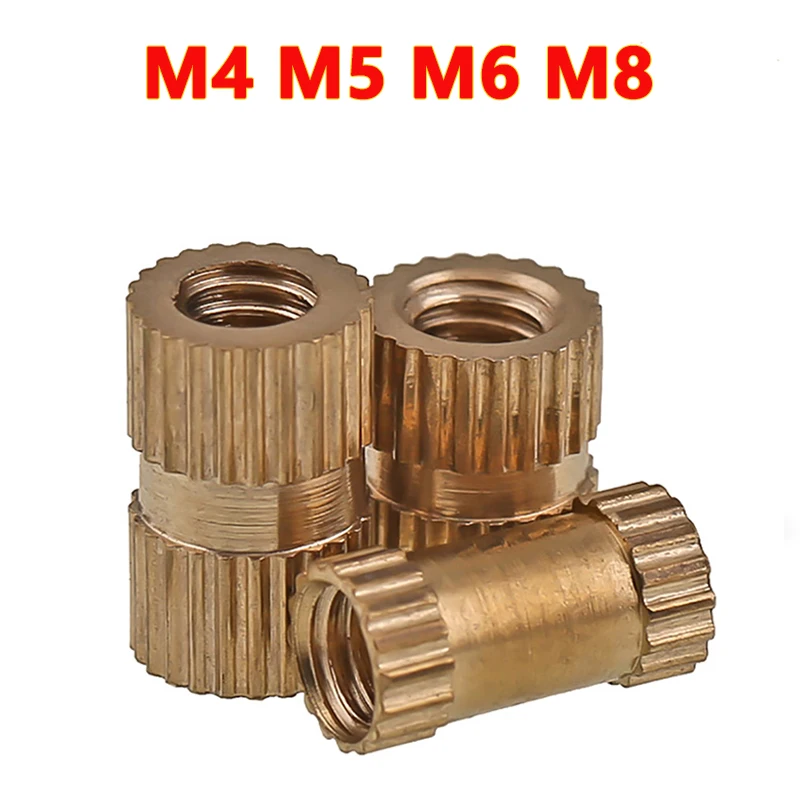 10/20/50pcs M4 M5 M6 M8 Brass Knurl Thread Nut Pure Copper Injection Molding Embedded Insert Nut Double Pass Length 4-16mm
10/20/50pcs M4 M5 M6 M8 Brass Knurl Thread Nut Pure Copper Injection Molding Embedded Insert Nut Double Pass Length 4-16mm