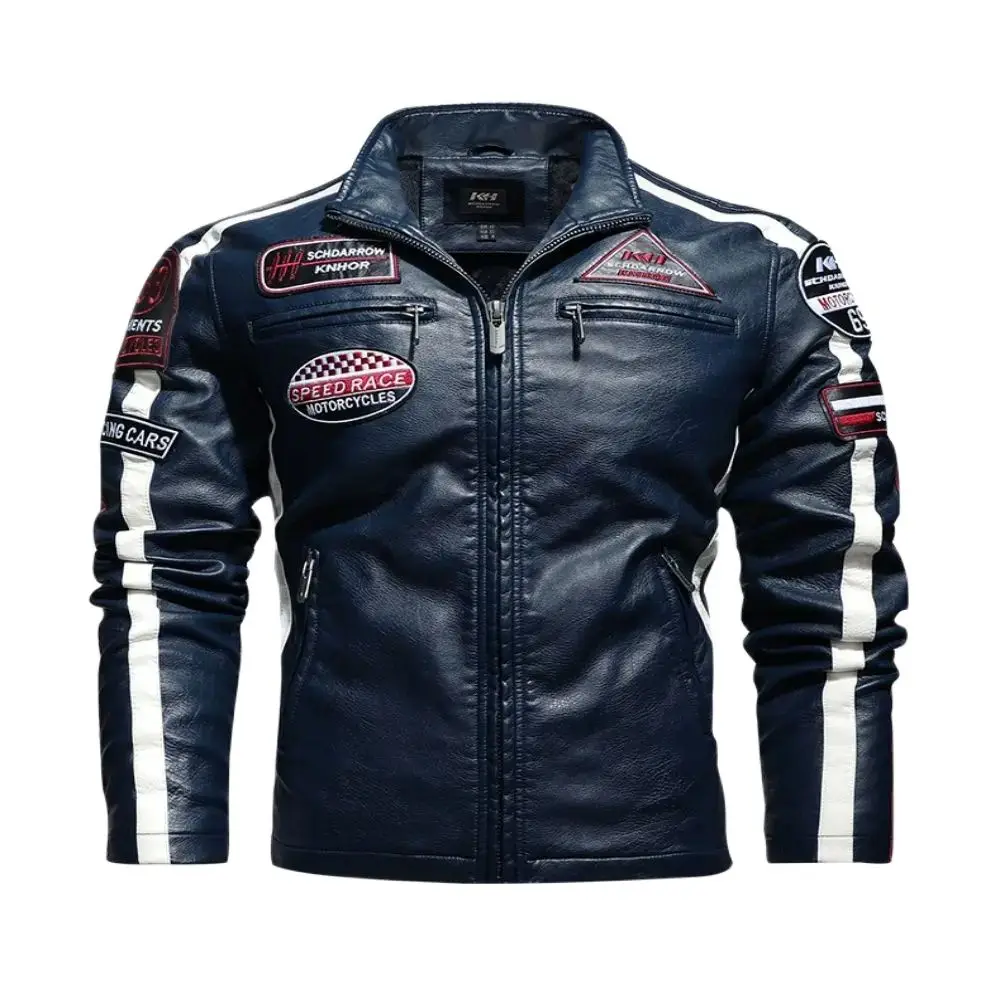 Mens Vintage Motorcycle Jacket 2023 Men Fashion New Biker Leather Jacket Male Embroidery Bomber Coat Winter Fleece Pu Overcoat
Mens Vintage Motorcycle Jacket 2023 Men Fashion New Biker Leather Jacket Male Embroidery Bomber Coat Winter Fleece Pu Overcoat