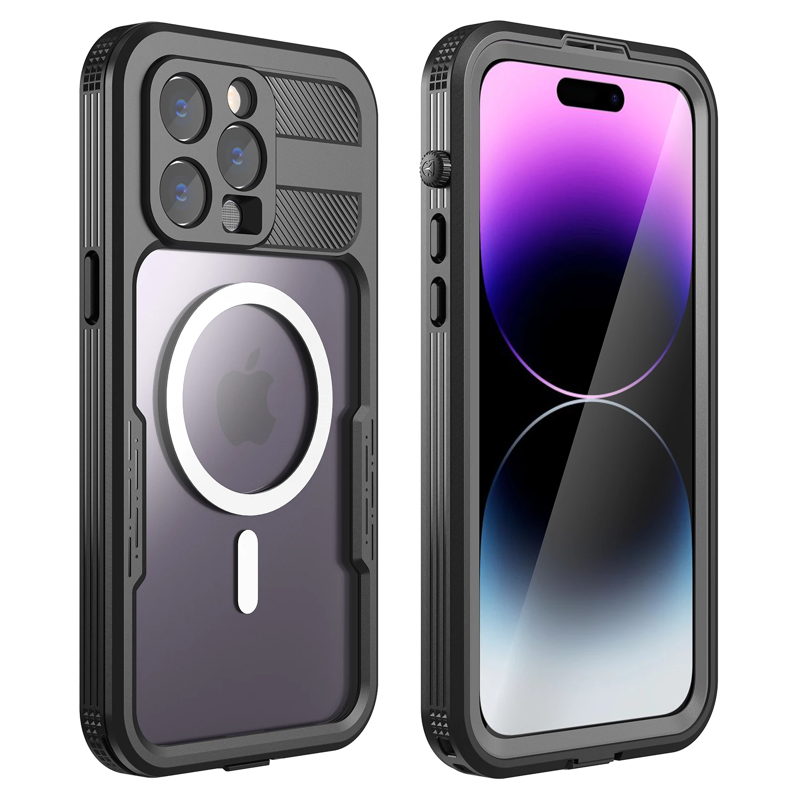 IP68 Waterproof for Magsafe Case For iPhone 14 Pro Max Plus Magnetic Wireless Shockproof Transparent Cover for Swimming Diving
IP68 Waterproof for Magsafe Case For iPhone 14 Pro Max Plus Magnetic Wireless Shockproof Transparent Cover for Swimming Diving
