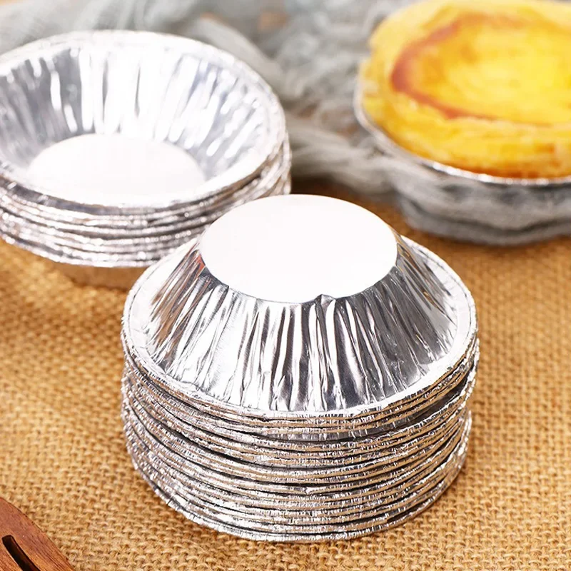 100pcs Disposable Aluminum Foil Round Egg Tart Mold Tins Cake Cups Molds Cupcake Muffin Baking Cup Tartlets Pie Pans for Kitchen
100pcs Disposable Aluminum Foil Round Egg Tart Mold Tins Cake Cups Molds Cupcake Muffin Baking Cup Tartlets Pie Pans for Kitchen