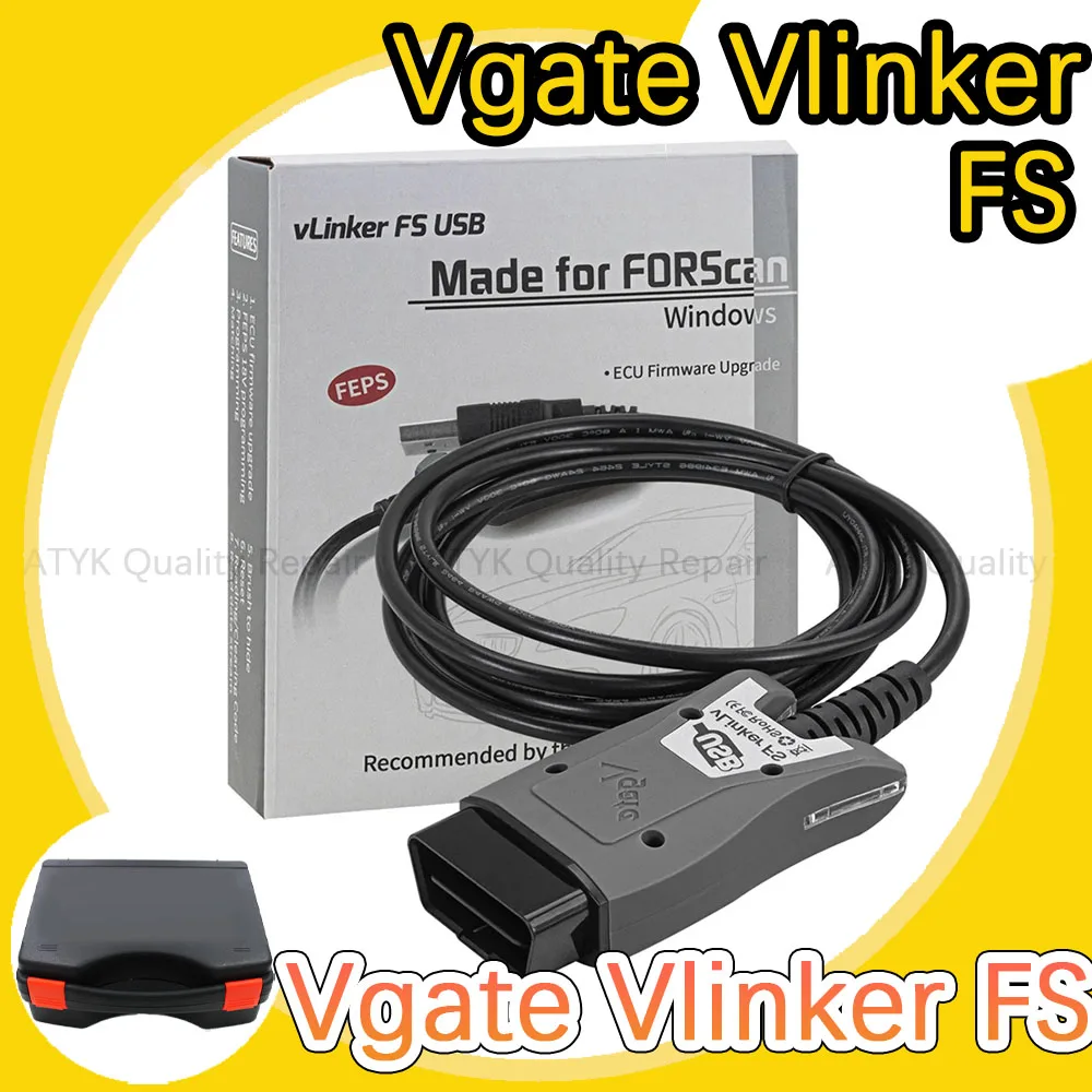 

Diagnostic equipment Vgate Vlinker FS elm327 ELM 327 For Ford FORScan MS CAN/HS CAN obd2 scanner Repair interface tuning cars