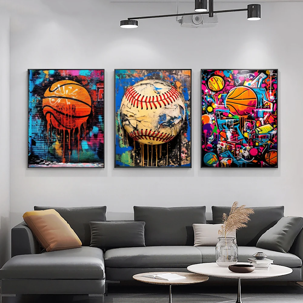 Basketball Graffiti Wall Art Poster Sports Ball Canvas Painting Modern Street Graffiti Art Basketball Painting Wall Decor
Basketball Graffiti Wall Art Poster Sports Ball Canvas Painting Modern Street Graffiti Art Basketball Painting Wall Decor