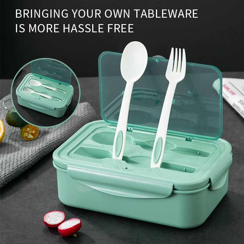 Portable Lunch Box Children School Office Bento Box with Tableware Complete Kit Microwavable Heating Food Storage Container 
Portable Lunch Box Children School Office Bento Box with Tableware Complete Kit Microwavable Heating Food Storage Container