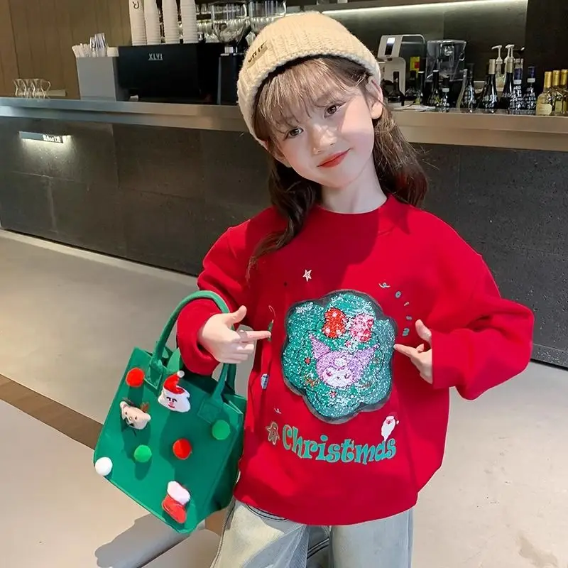 Sanrio Kawaii Anime Plush Hoodie Kuromi Cute Cartoon Children's Glitter Variable Pattern Hoodie Sweater Thickening Girl Toy
Sanrio Kawaii Anime Plush Hoodie Kuromi Cute Cartoon Children's Glitter Variable Pattern Hoodie Sweater Thickening Girl Toy