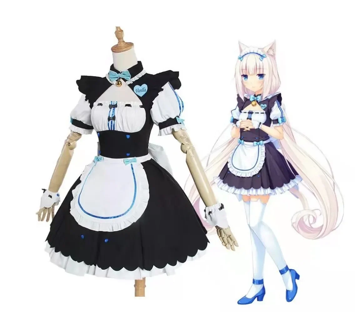 

Chocola NEKOPARA Cosplay Chocola Vanilla Maid Dress Costume Cat Neko Girl NEKOPARA Cosplay Women Costume Game