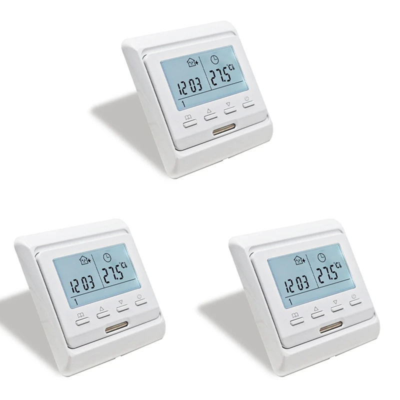 

Hot-3X 16A 230V LCD Programmable Warm Floor Heating Room Thermostat Thermoregulator Temperature Controller Manual Mechanical