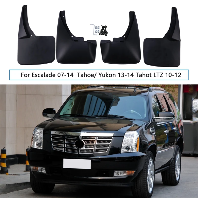 Брызговики для Cadillac Escalade Chevrolet Tahoe GMC Yukon 2007-2014, 4 шт., передние и задние щитки от грязи
Брызговики для Cadillac Escalade Chevrolet Tahoe GMC Yukon 2007-2014, 4 шт., передние и задние щитки от грязи