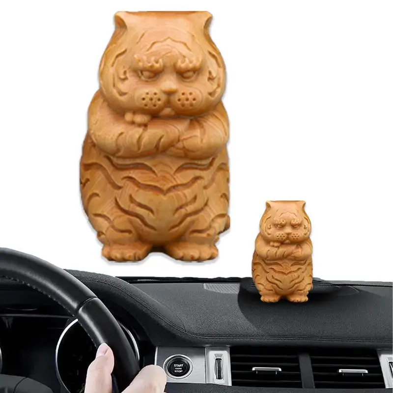 Wooden Tiger Figurine Cute Tiger Tea Pet Statue Ornament Chinese Zodiac Tiger Craft Ornament For Home Office Tabletop Decoration
Wooden Tiger Figurine Cute Tiger Tea Pet Statue Ornament Chinese Zodiac Tiger Craft Ornament For Home Office Tabletop Decoration