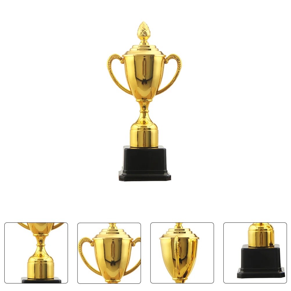 

Plastic Reward Trophy Plastic Kids Prize Cup School Rewarding Supply Mini Trophy Home Children’s Gold Decor Ornament Activity