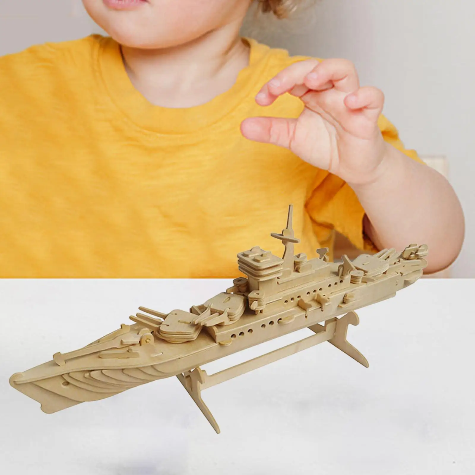 

Wooden 3D Cruiser Puzzles DIY Ship Model Brain Teasers for Adults Children Age 7 8 9 10 Present