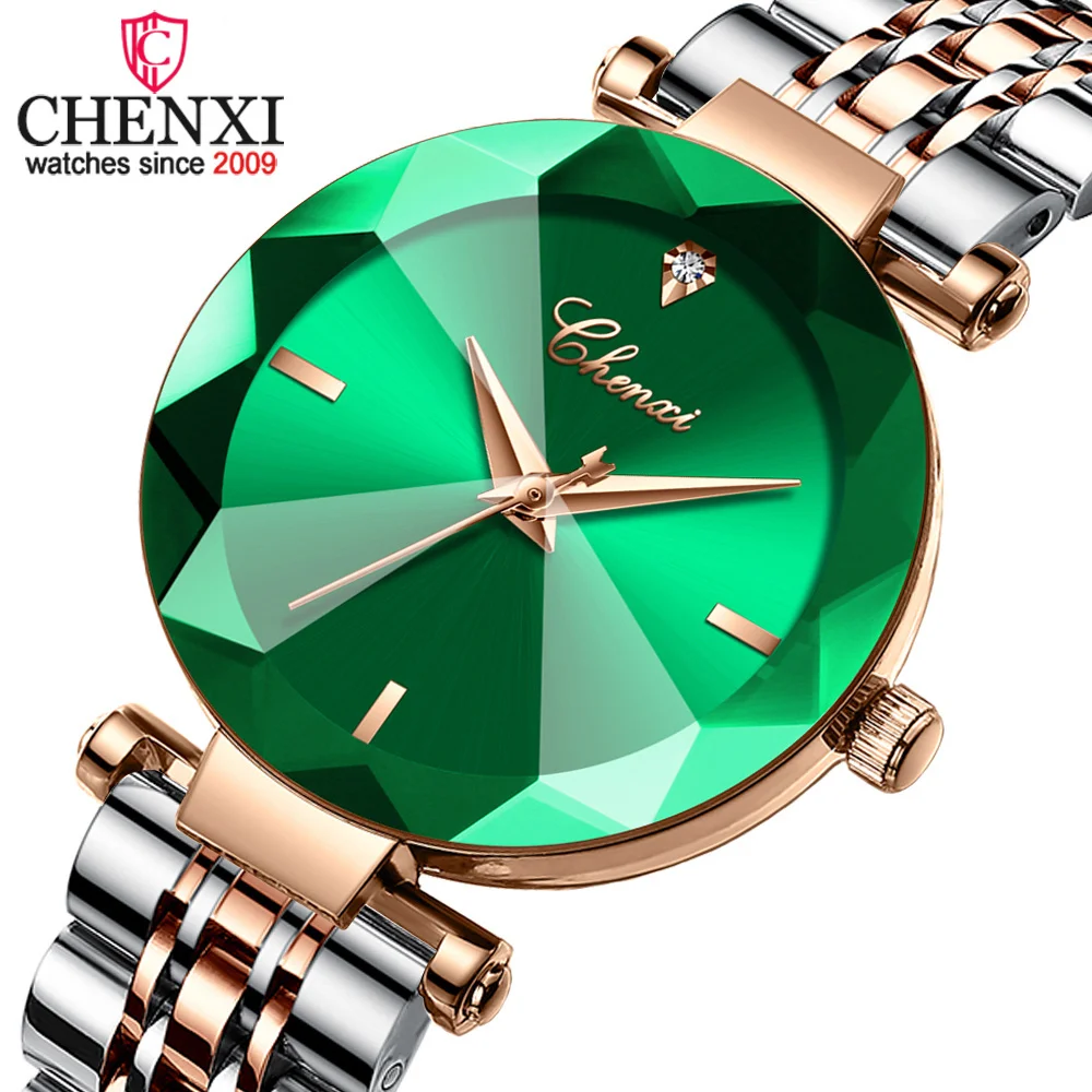 

CHENXI 309 Rose Gold Women Watches Top Brand Waterproof Clock Quartz Clock Ladies Stainless Steel Wristwatch relogios feminino