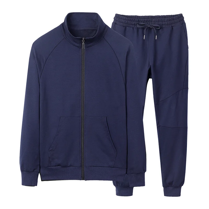 Plus Size Suit Men's Spring and Autumn Casual Tracksuits Stand Collar Cotton Two-piece Set
Plus Size Suit Men's Spring and Autumn Casual Tracksuits Stand Collar Cotton Two-piece Set