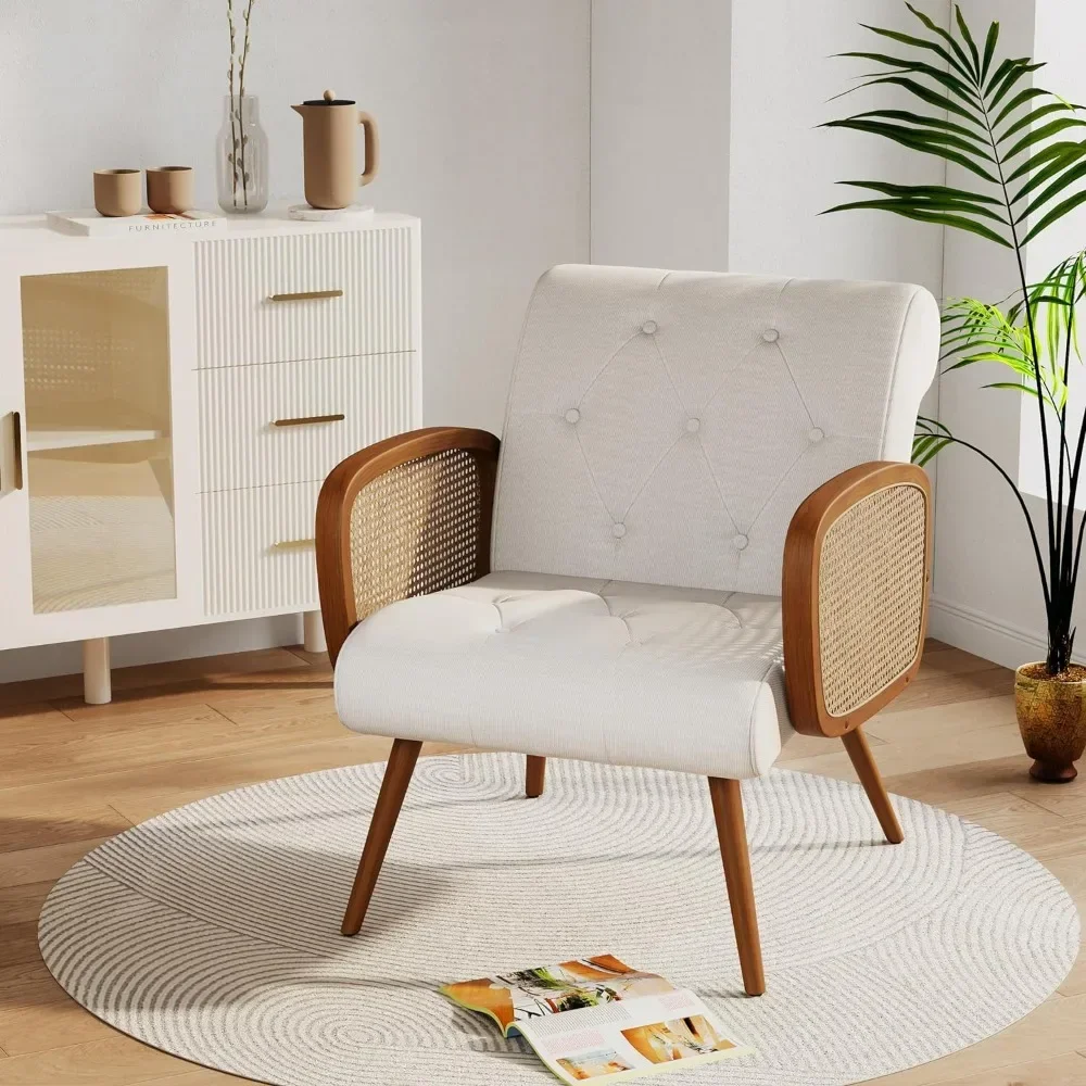 Armchair Living Room Chairs Modern Slipper Club Recliner Chair Guest Reception Couch Comfy Single Sofa for Bedroom-Ivory Lounge
Armchair Living Room Chairs Modern Slipper Club Recliner Chair Guest Reception Couch Comfy Single Sofa for Bedroom-Ivory Lounge