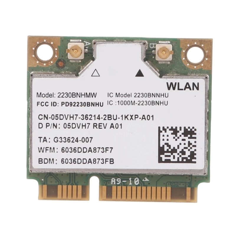 2230BN HMW 2230BNHMW Half Mini PCI-e Беспроводная карта 5DVH7 BT4.0 для 15Z 7720 M17X 14 5DVH7 13z 5323 14Z
2230BN HMW 2230BNHMW Half Mini PCI-e Беспроводная карта 5DVH7 BT4.0 для 15Z 7720 M17X 14 5DVH7 13z 5323 14Z