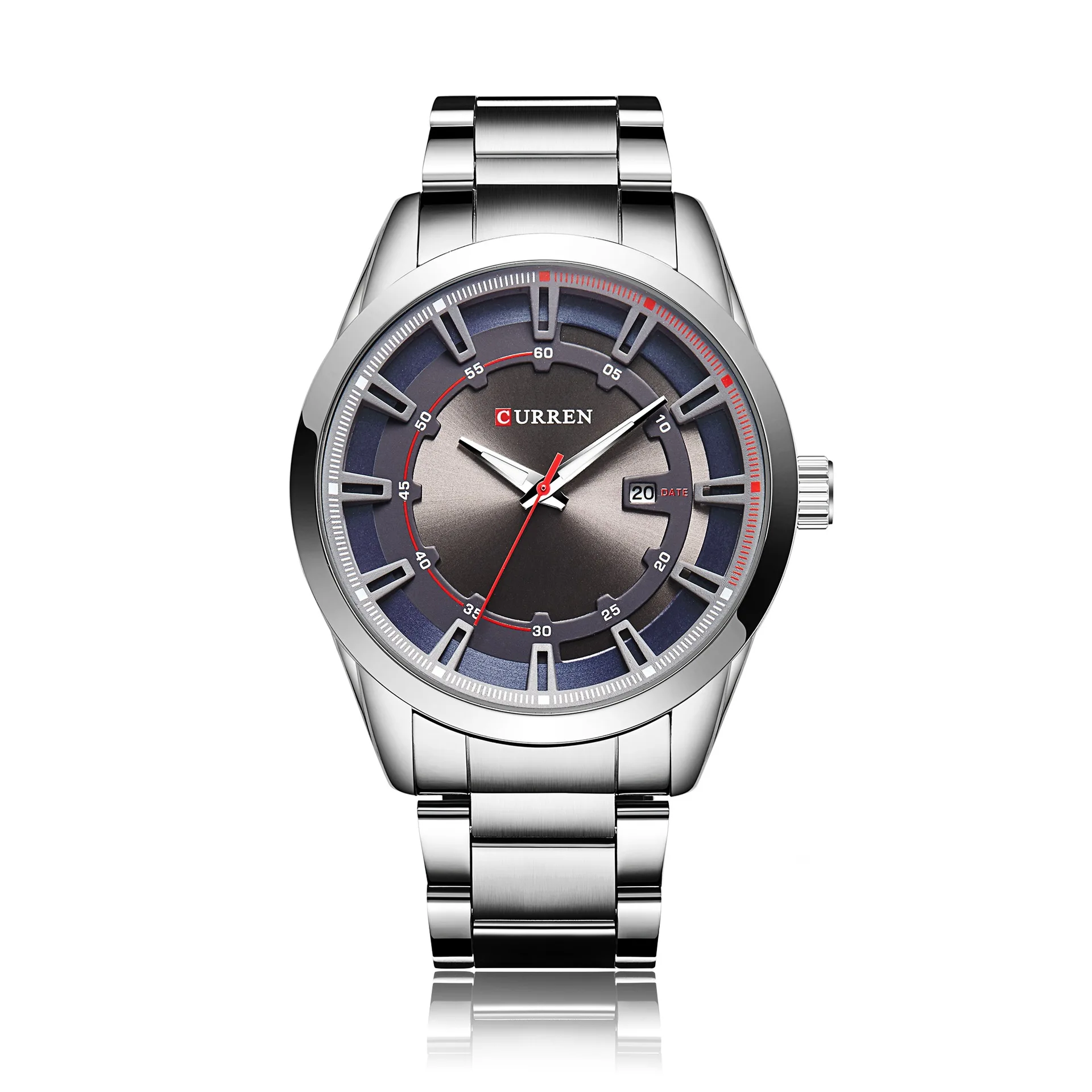 

Curren Luxury Mens Watch 30m Waterproof Stainless Steel Quartz Date Clock Casual Business Wristwatch Style Watch For Men