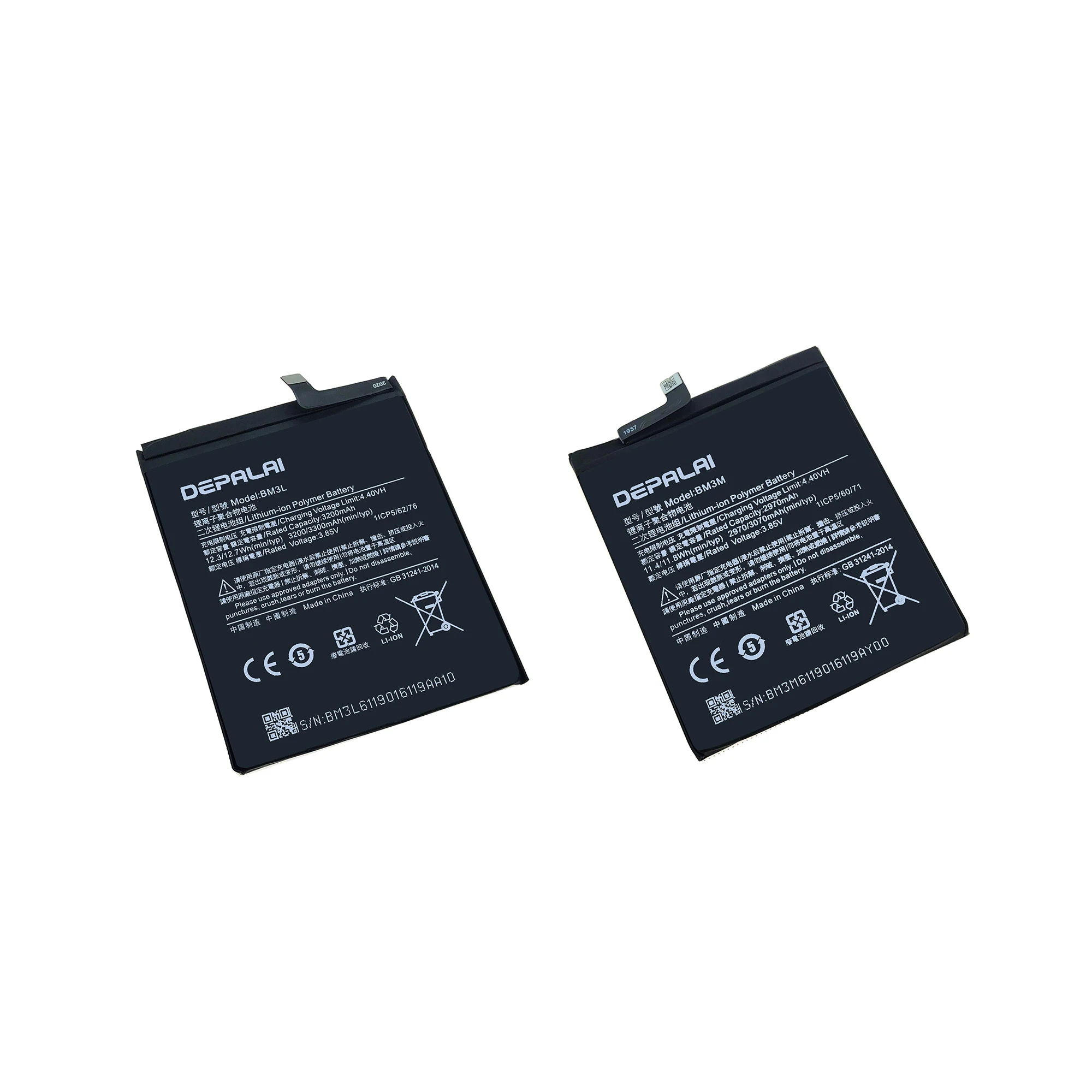 

For Xiaomi Mi7 Mi 9 9se 9Lite A3 CC9E 9T 9Pro Replacement Battery BM3L BM3M BM4F BM4G BM4H BM3C Phone Batteries