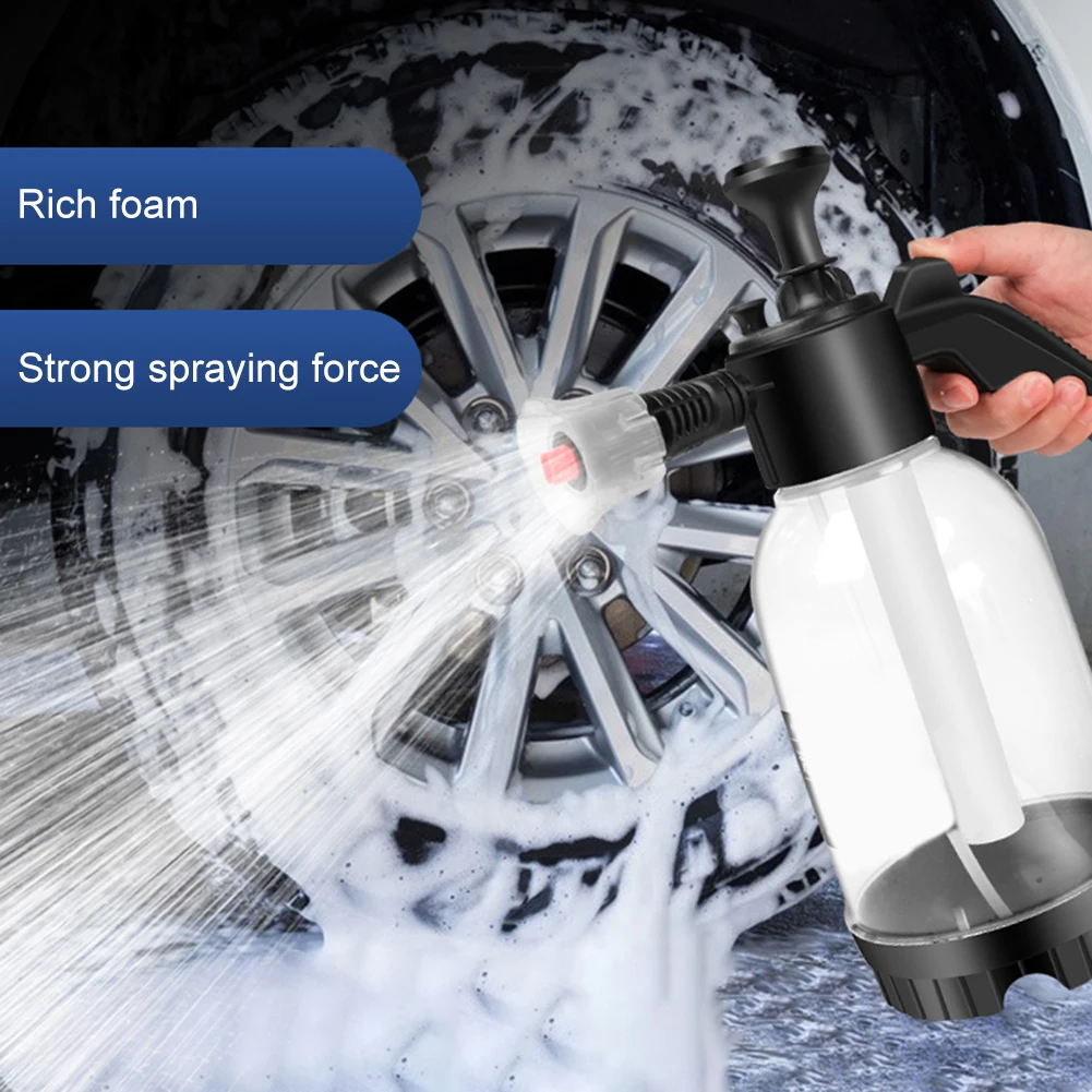 

2L Hand Pump Foam Sprayer for Auto Home Washing Tools - Household Hand Pneumatic Foam Cannon Snow Foam Car Wash Spray Bottle