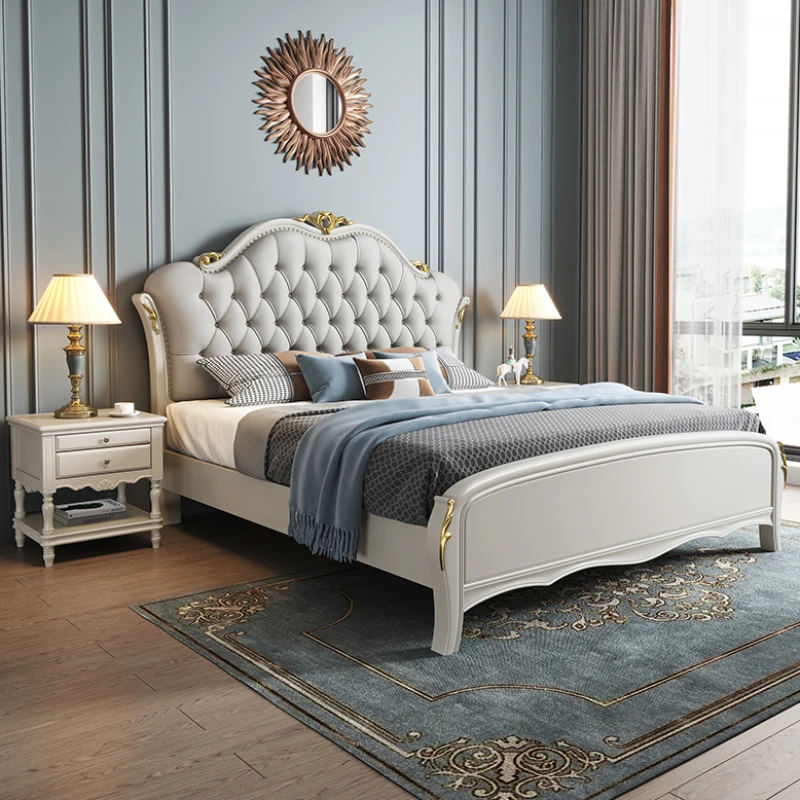 European Double Bed Aesthetic Support Frame Home Double Bed Queen Luxury High End Camas Matrimonia L Furniture For Bedroom
European Double Bed Aesthetic Support Frame Home Double Bed Queen Luxury High End Camas Matrimonia L Furniture For Bedroom