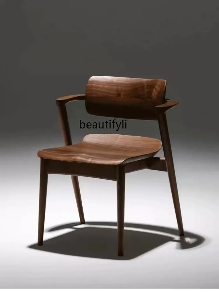 Designer Model North America Black Walnut Solid Wood Dining Chair Modern Backrest Study Chair Tea Stool furniture
Designer Model North America Black Walnut Solid Wood Dining Chair Modern Backrest Study Chair Tea Stool furniture