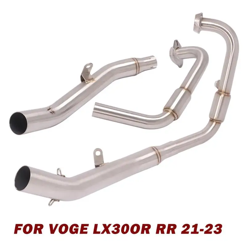 

For Voge LX300R RR 2021 2022 2023 Motorcycles Exhaust Muffler Header Pipe Stainless Steel Connect Tube 51MM Escape