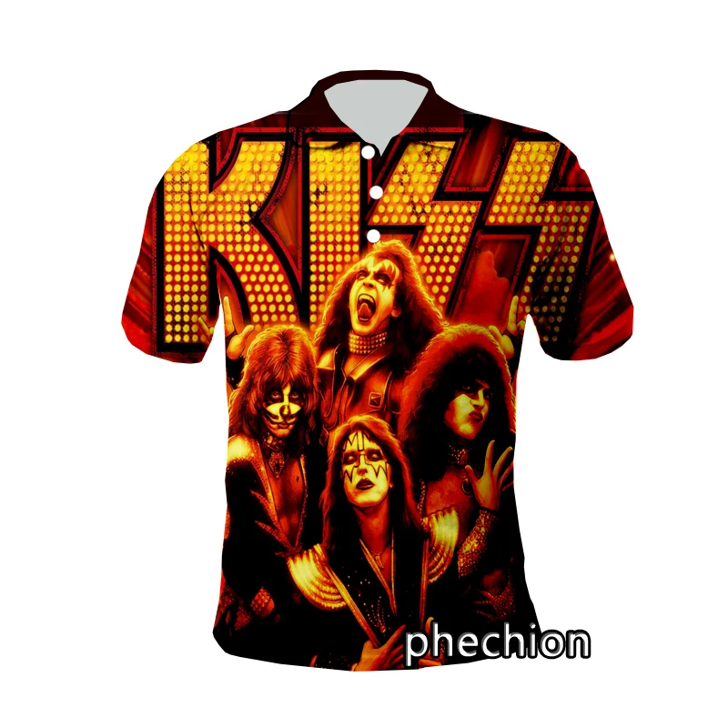 Новейшая модная спортивная рубашка поло phechion с 3D принтом группы Kiss, уличная одежда в стиле Харадзюку, повседневные топы с коротким рукавом для фитнеса, унисекс, M01
Новейшая модная спортивная рубашка поло phechion с 3D принтом группы Kiss, уличная одежда в стиле Харадзюку, повседневные топы с коротким рукавом для фитнеса, унисекс, M01