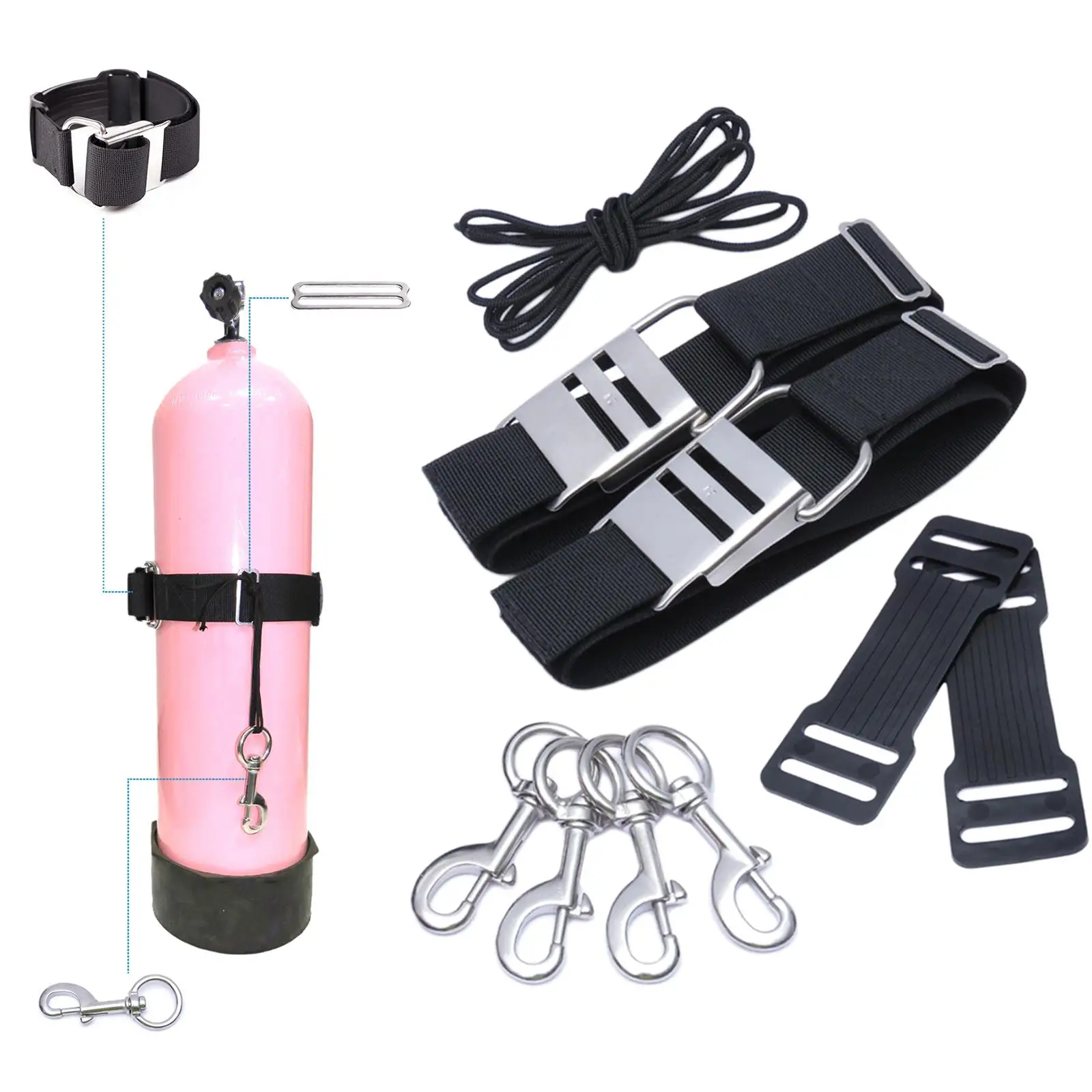 Universal Anti Slip Diving Band with Stainle Buckle Replacement Kit for Harne System
Universal Anti Slip Diving Band with Stainle Buckle Replacement Kit for Harne System