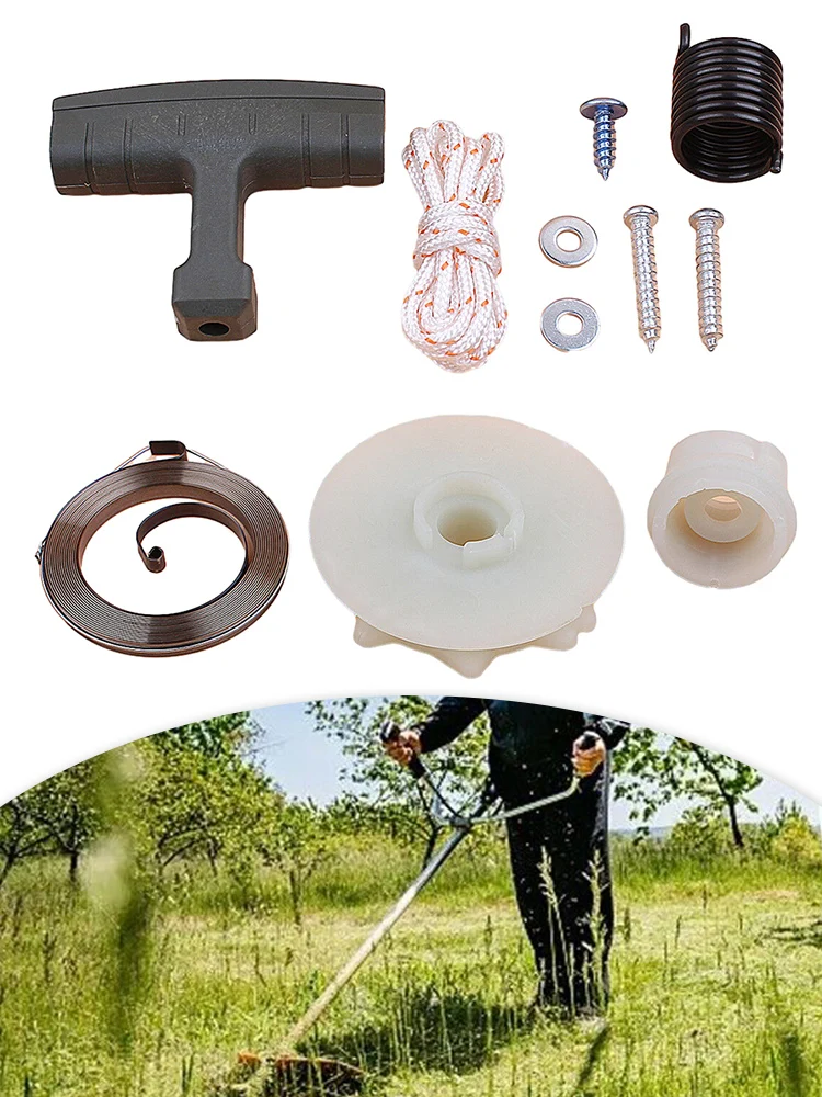 1set Recoil Starter Handle Pulley Spring For 137 142 235 240 235E 236 Chainsaws Garden Power Tool Replacement Accessories
1set Recoil Starter Handle Pulley Spring For 137 142 235 240 235E 236 Chainsaws Garden Power Tool Replacement Accessories