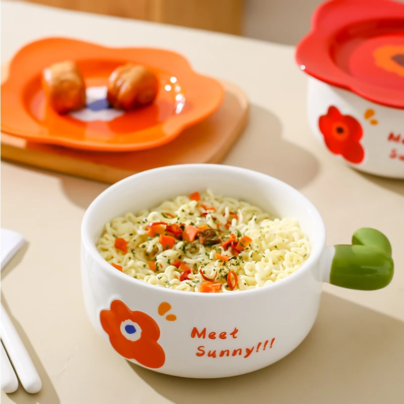 Ramen Bowl-High Appearance Ceramic Noodle Bowl with Lid,Underglaze Single Handle Salad Bowl,Stylish Soup Server
Ramen Bowl-High Appearance Ceramic Noodle Bowl with Lid,Underglaze Single Handle Salad Bowl,Stylish Soup Server