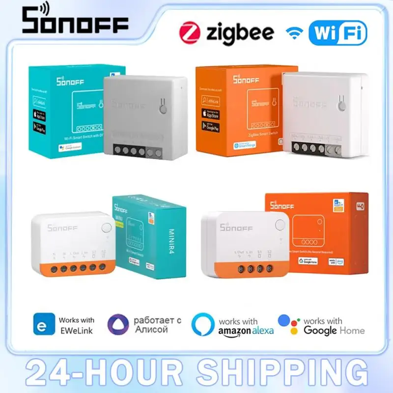 Умный мини-переключатель SONOFF Wifi/Zigbee MINIR2 DUALR3 ZBMINI ZBMINIL2, «сделай сам», EWeLink, управление через приложение, голосовое управление через Alexa Google Home
Умный мини-переключатель SONOFF Wifi/Zigbee MINIR2 DUALR3 ZBMINI ZBMINIL2, «сделай сам», EWeLink, управление через приложение, голосовое управление через Alexa Google Home