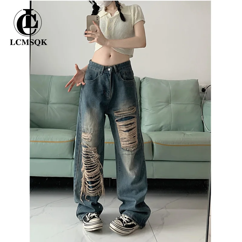 Straight Leg Jeans Woman High Waist Denim Women's Jeans 2023 Trend Vintage Clothes Korean Fashion Y2k Streetwear Pants Blue
Straight Leg Jeans Woman High Waist Denim Women's Jeans 2023 Trend Vintage Clothes Korean Fashion Y2k Streetwear Pants Blue