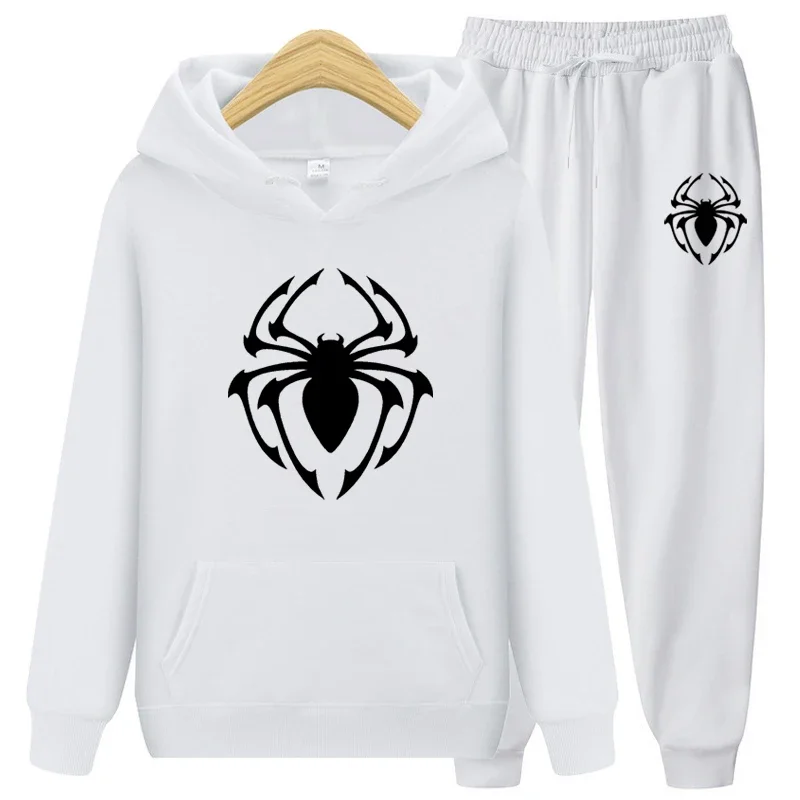 Two Piece Set Spider Print Tracksuit Male Hooded Pullover Hoodies+Pants Suit Outfits Female Sweatshirts Autumn Spring Tracksuits
Two Piece Set Spider Print Tracksuit Male Hooded Pullover Hoodies+Pants Suit Outfits Female Sweatshirts Autumn Spring Tracksuits