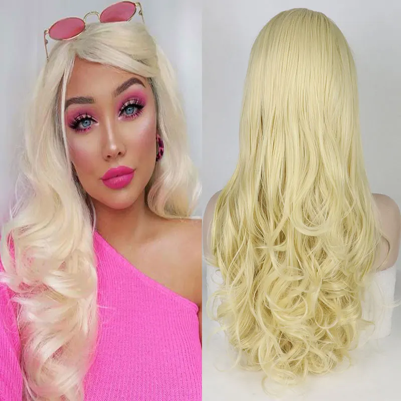 Honey Blonde Body Wave Synthetic Hair 13X4 Lace Front Wigs Glueless High Quality Heat Resistant Fiber Hair For Women Cosplay Wig
Honey Blonde Body Wave Synthetic Hair 13X4 Lace Front Wigs Glueless High Quality Heat Resistant Fiber Hair For Women Cosplay Wig